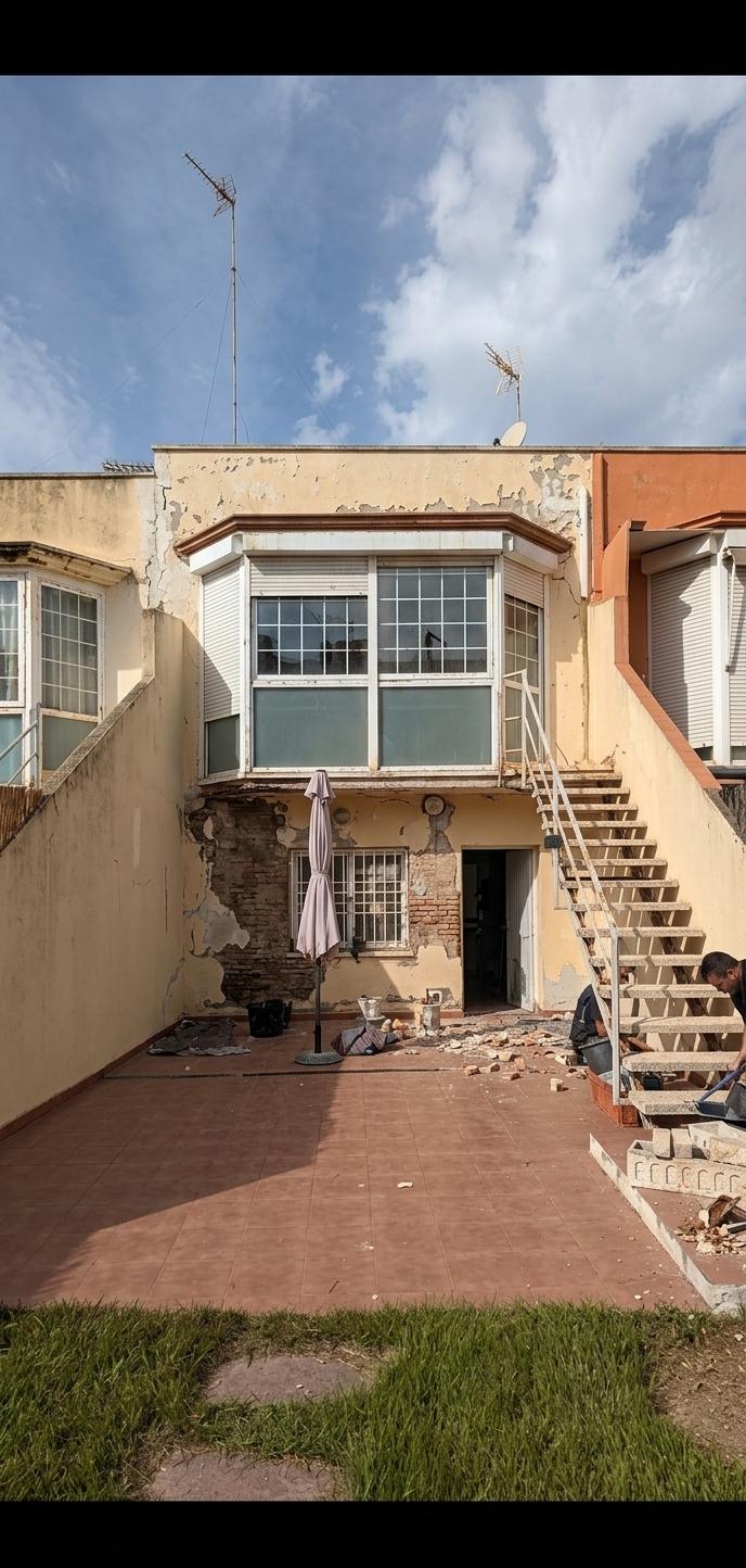 Reforma Fachada y Patio - Antes